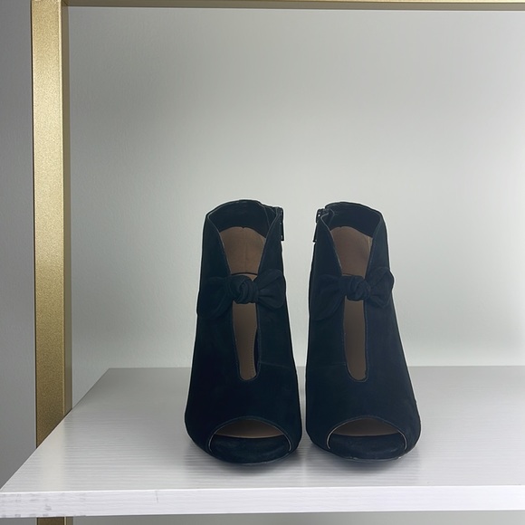 Michael Kors Classy Open Toe Boots Heels with Ribbons Ladies Size 8.5 - Picture 13 of 14